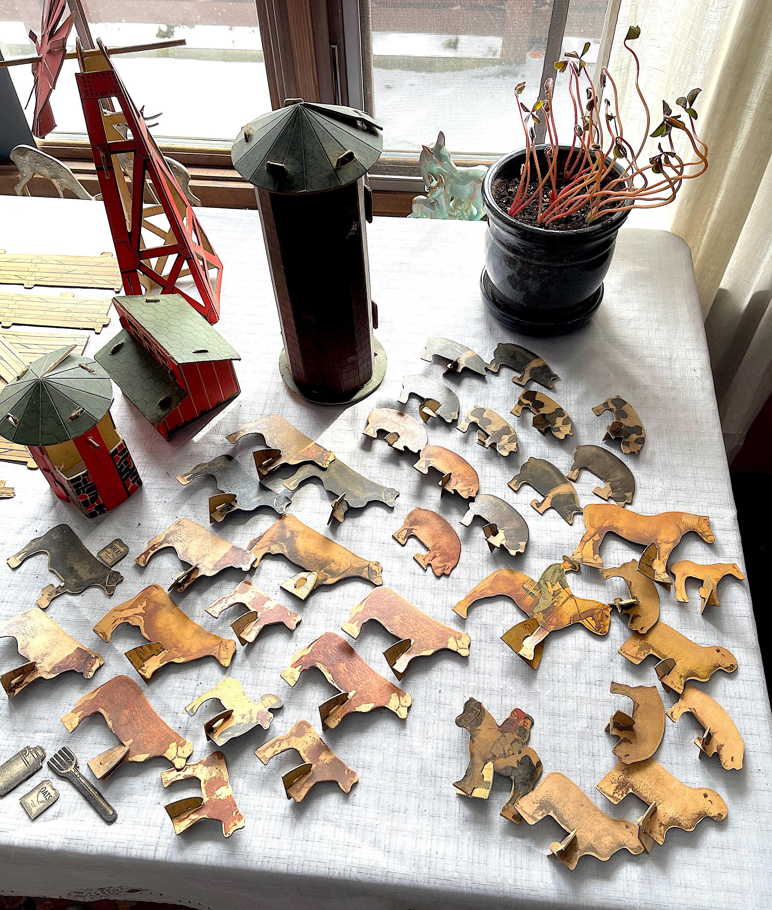 1930's Built-rite Farm Replicas, Incomplete Set With Some Wear, Many ...