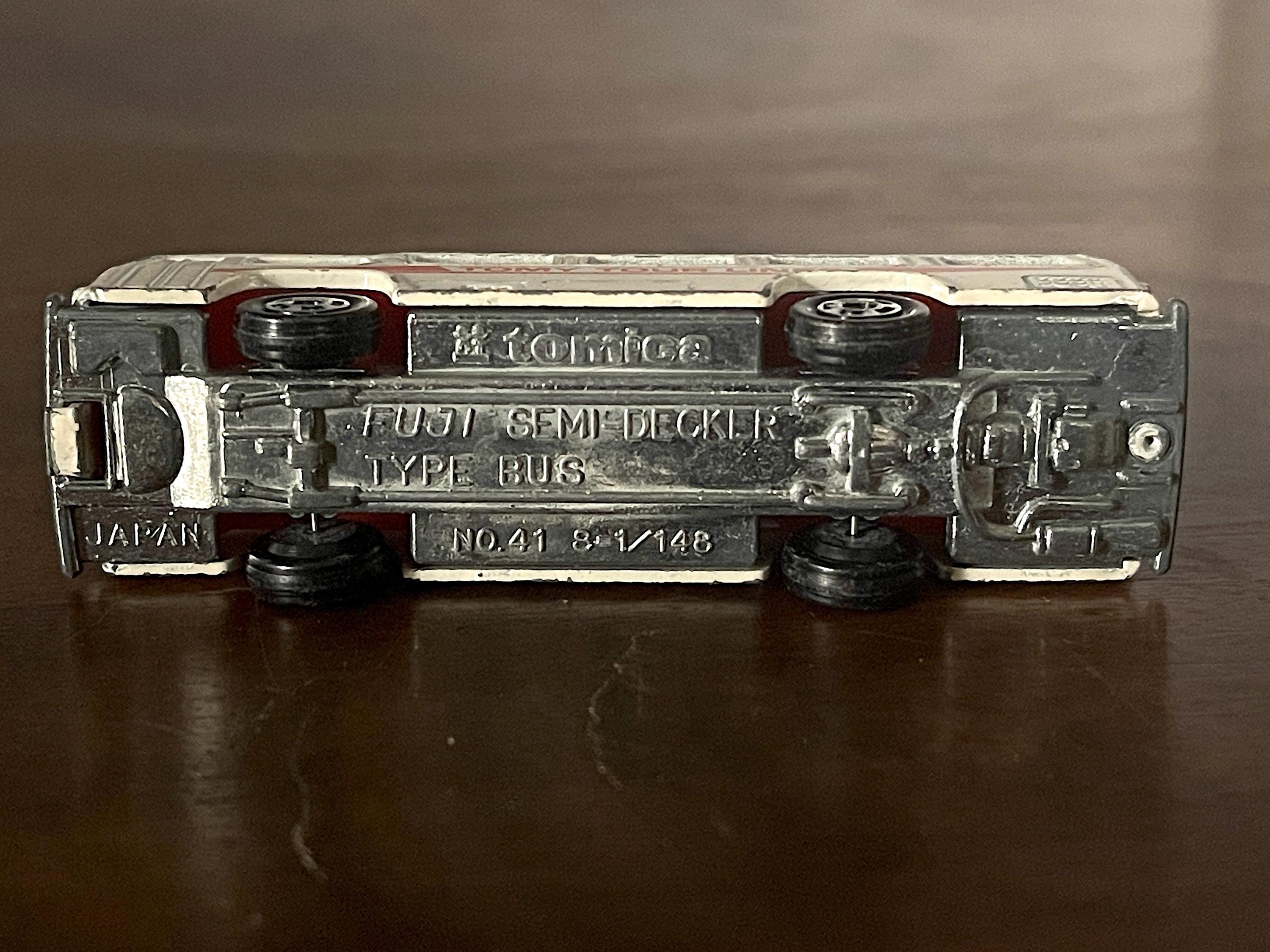 1970's Tomica, FUJI, Semi-decker Type Bus, Tony Tour Lines, Made
