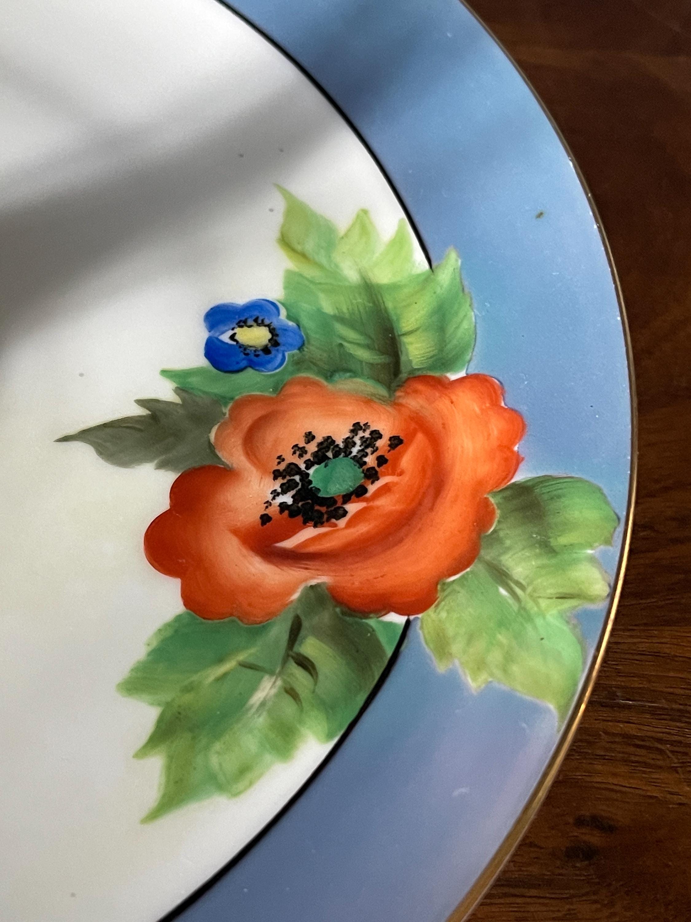 ノリタケハンドペイント　フリージア 1910's-20's NORITAKE (M) Hand Painted, Japan, Fine Bone