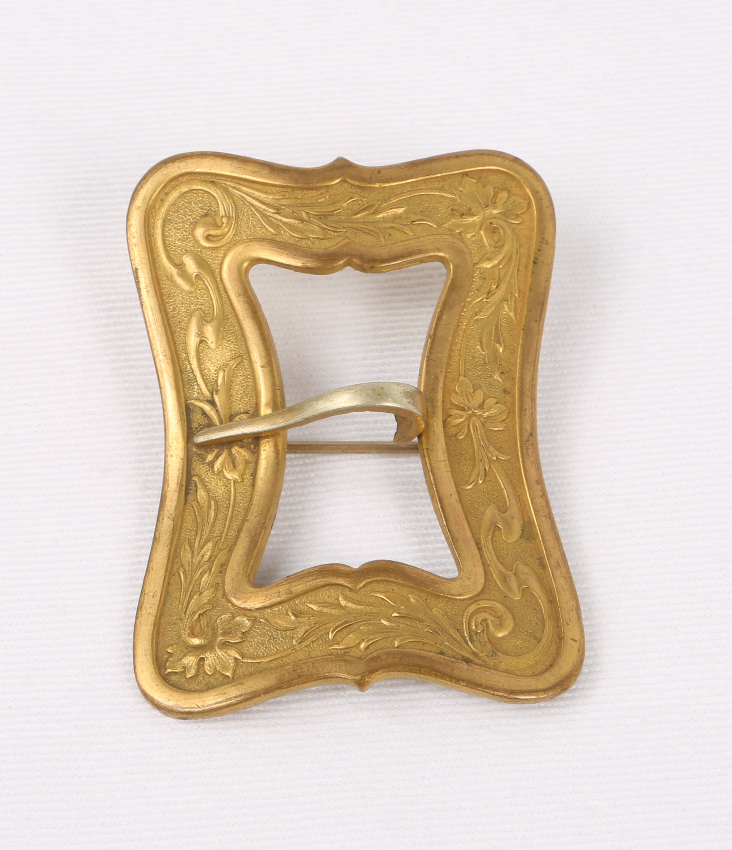 1800's Fancy Sash Buckle Art Nouveau Brass Sash Buckle Etsy UK