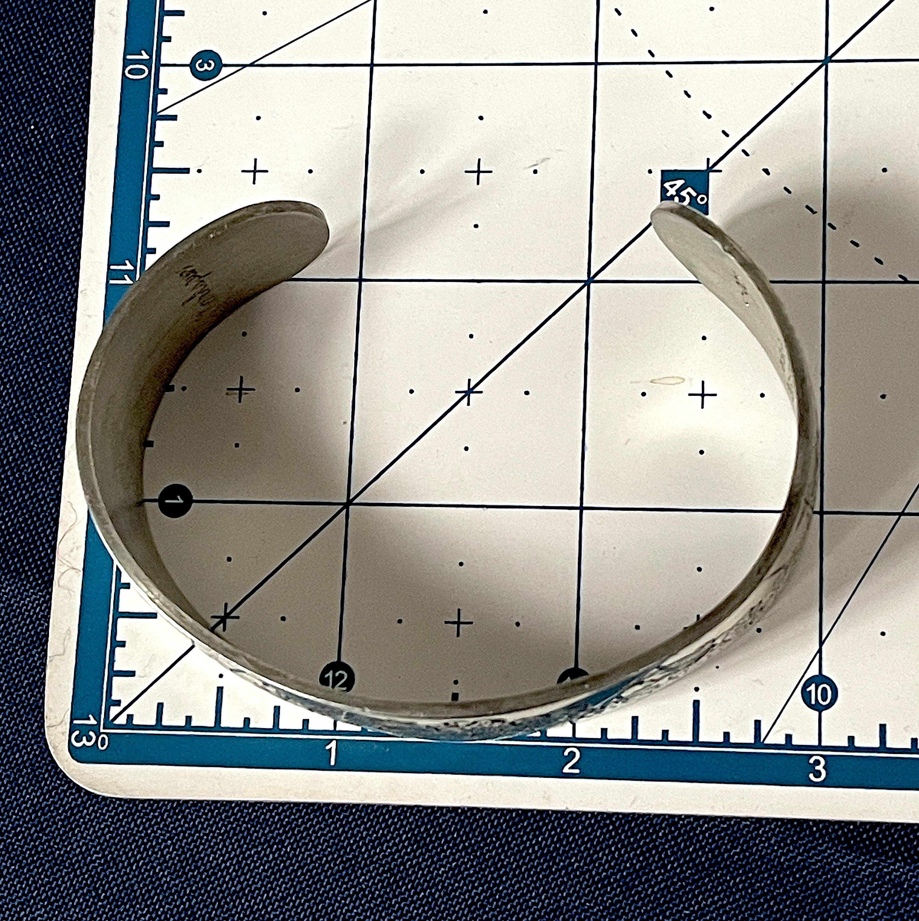 1970's-80's Pewter Cuff Bracelet, Kirk Stieff 