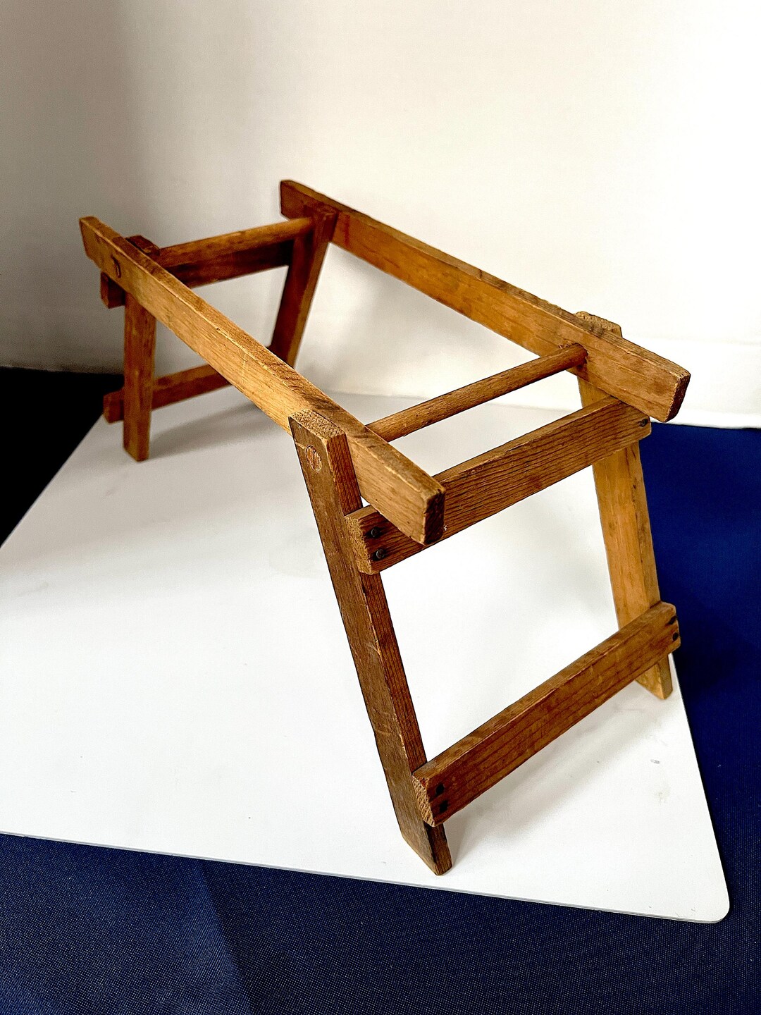 Vintage Pine Wood Folding Rack, Small Table Top - Etsy