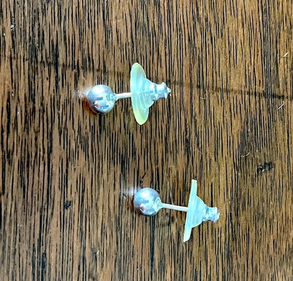 1995 AVON Sterling Silver Basic Ball Stud Earring… - image 9
