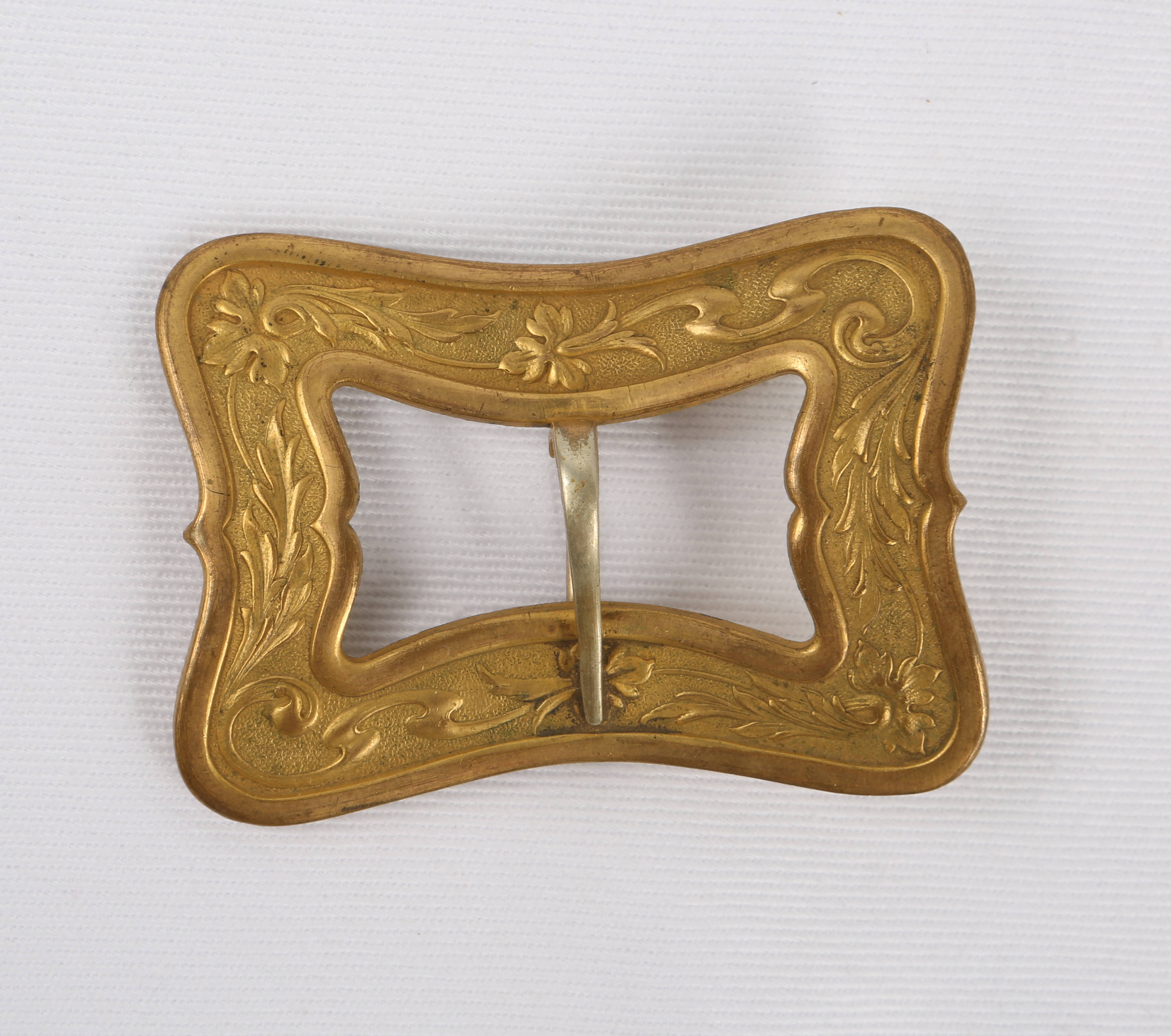 1800's Fancy Sash Buckle Art Nouveau Brass Sash Buckle Etsy