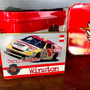 1997 Terry Labonte 1996 NASCAR Winston Champ, "No Bull" Metallic Impressions Cards, 10 Cards, Eccellenti condizioni VTG. Informazioni sotto la stessa pagina