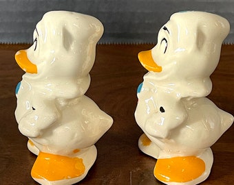 1940's Leeds China Co, Walt Disney, Donald Duck Ceramic Salt