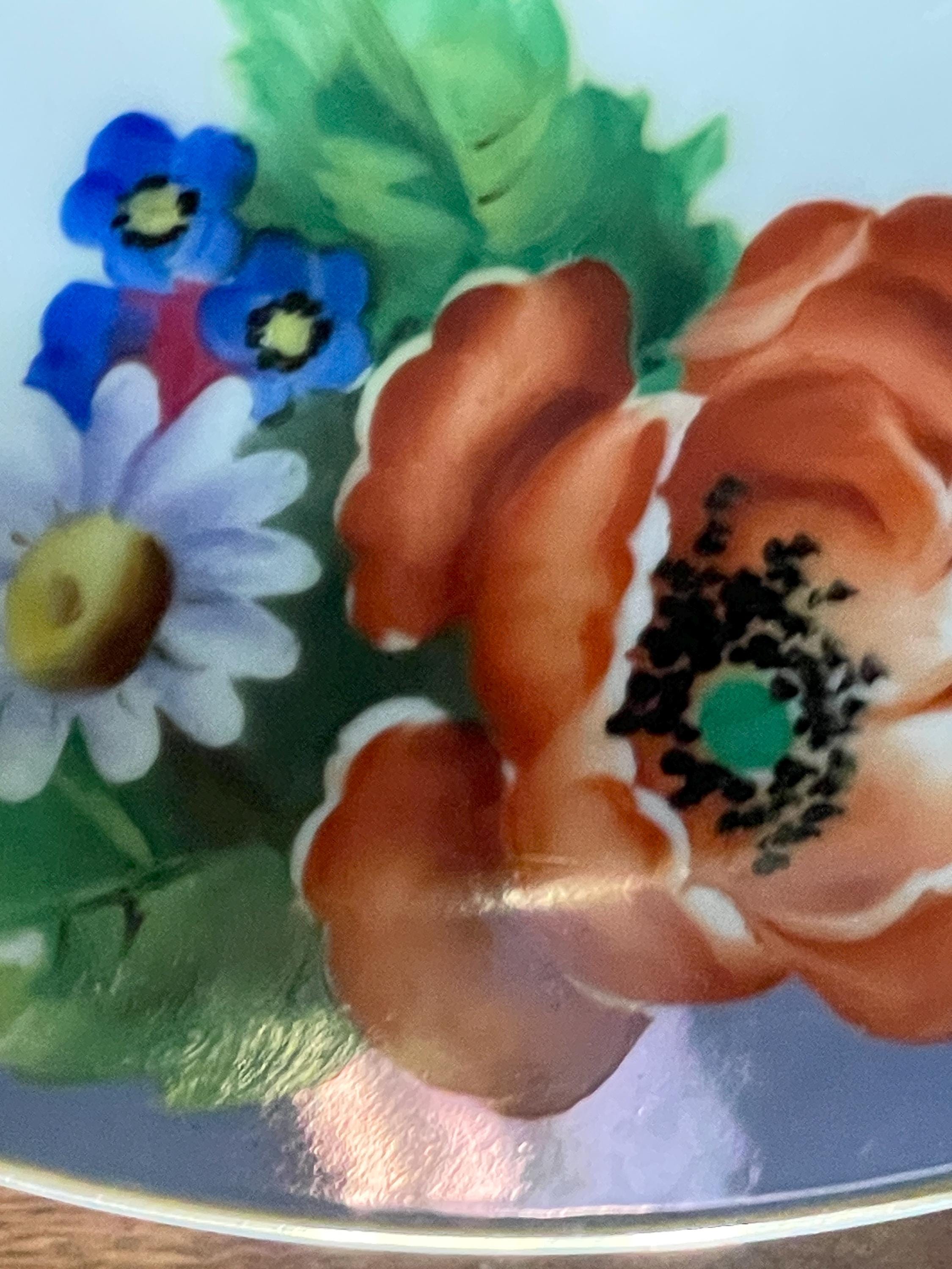 ○Deco Lady・パフボックス○１９２１年・米国輸出○直径１０cm○古則武○ 1910's-20's NORITAKE (M) Hand Painted, Japan, Fine Bone
