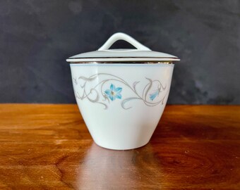 1956-1960 ノリタケ ボーモント磁器製 蓋付きシュガーボウル、未使用で