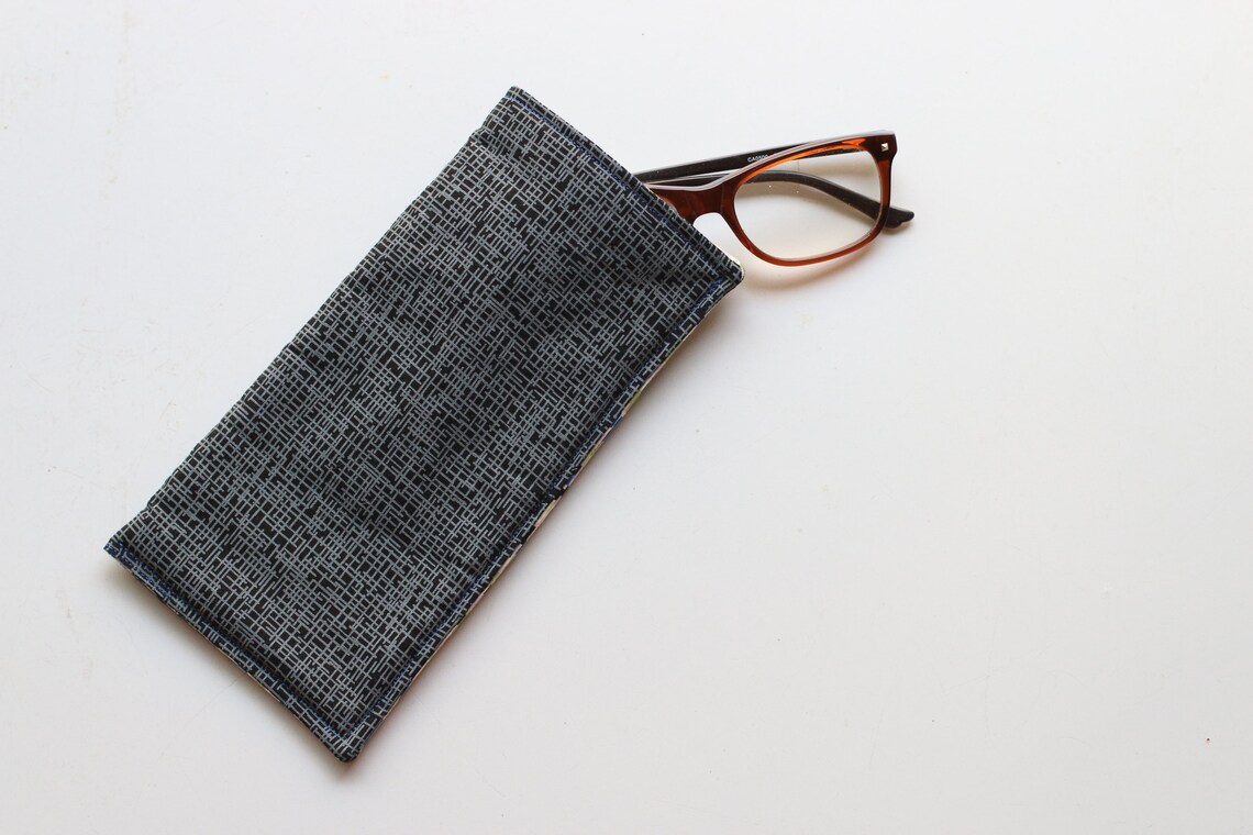 Soft Eyeglass Case Travel Accessories Patched Perfect Etsy Denmark