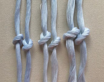 hand Dyed Embroidery Thread Perle Cotton Size 5 Your Choice of Length HDT Banana Split