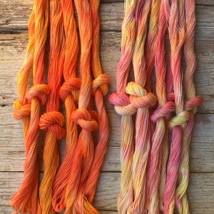 BLENDS Größe 5, 8 & 12 handgefärbte Perle Baumwolle Faden, für Stickerei, Handarbeit, Quilten, Freundschaftsbänder, Handarbeit.