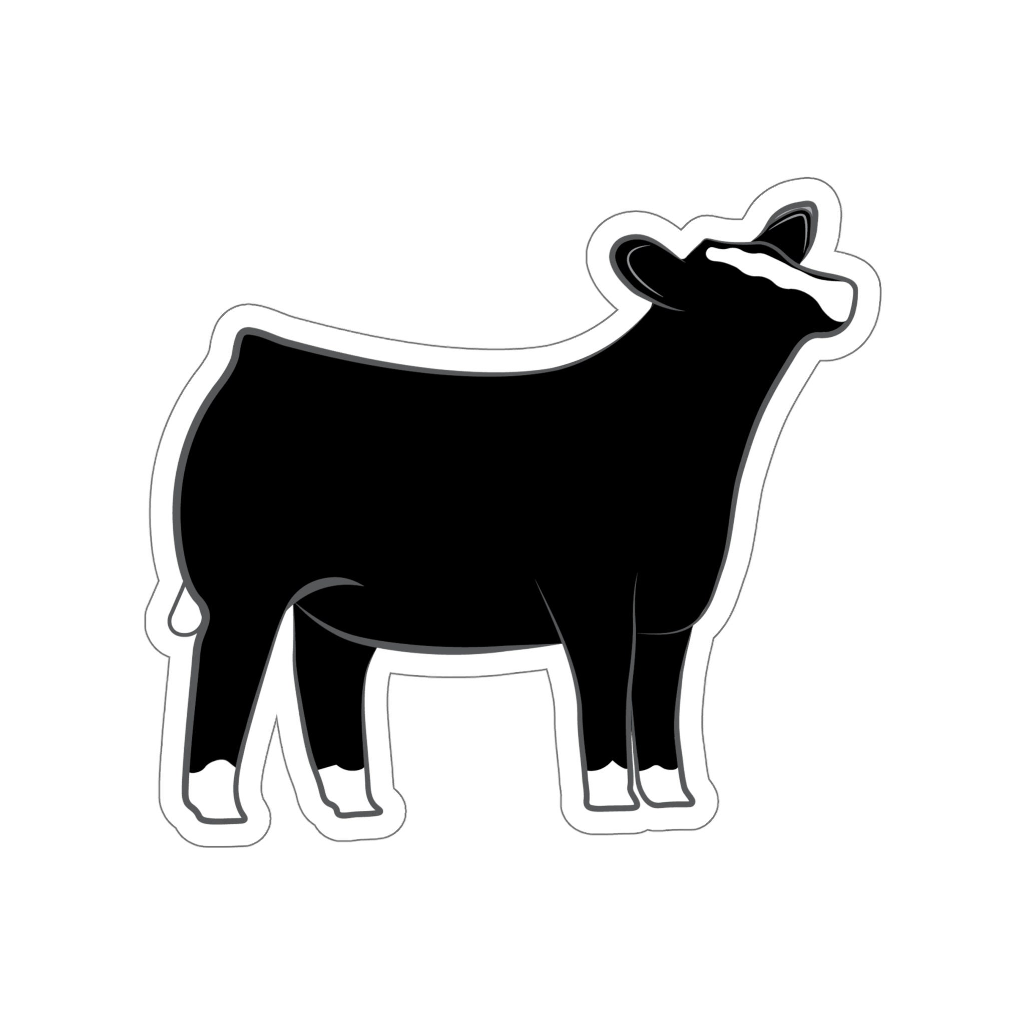 Baldie Heifer Die-cut Stickers Simmental Show Heifer Show Livestock Show  Cattle Sticker Multiple Sizes - Etsy