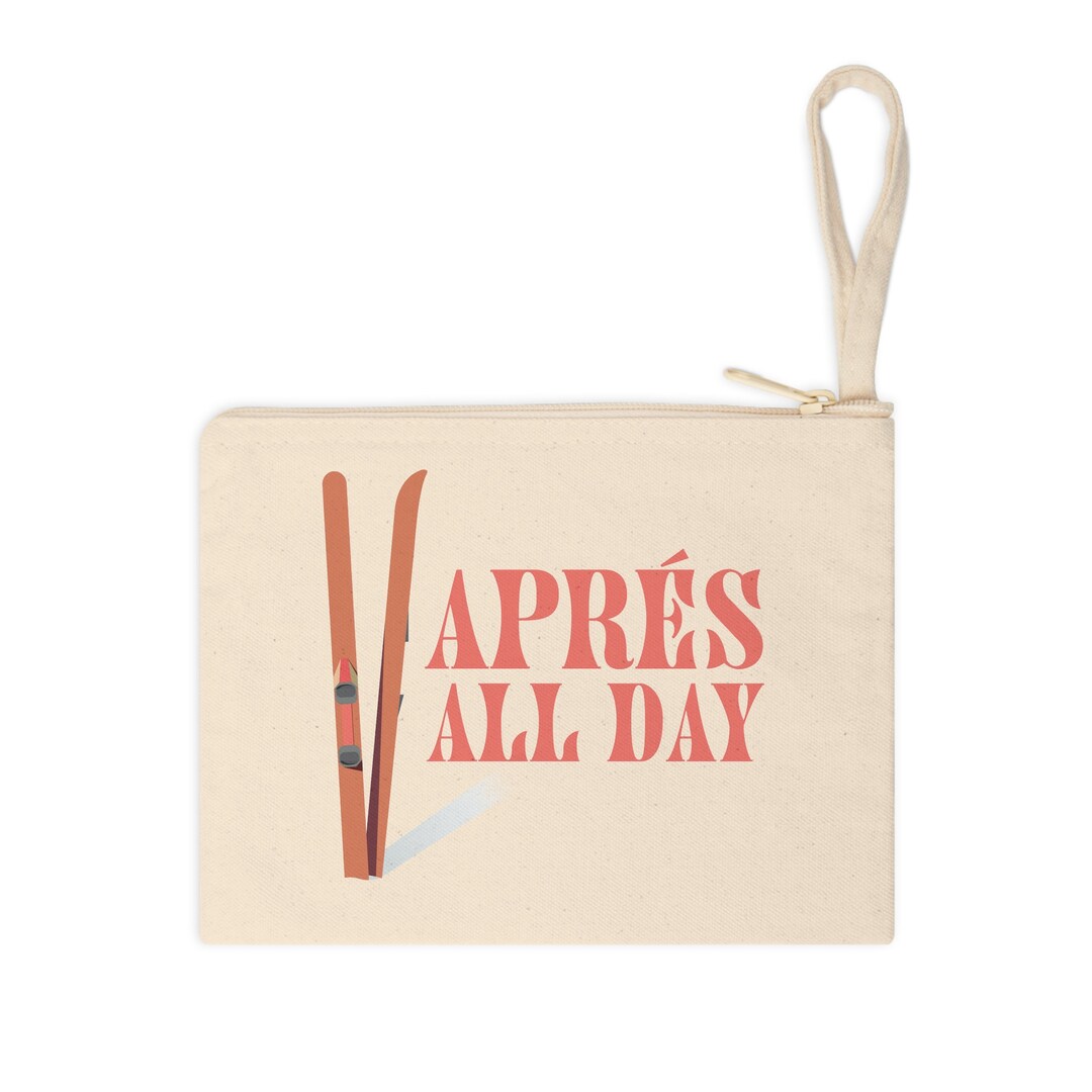 Apres Ski Bachelorette Gift, Apres Ski Cotton Zipper Pouch, Ski ...