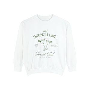 The Drench Line Social Club Coquette COMFORT COLORS Unisex Crew Neck Sweatshirt | Livestock Country Club | Stock Show Style