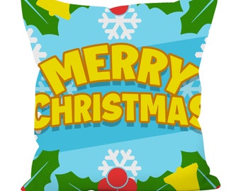 Merry Christmas Pillowcase - Christmas 2022 Cushion - Christmas Décor Pillow - Holiday Pillowcase - Christmas Pillowcase - Christmas Gift