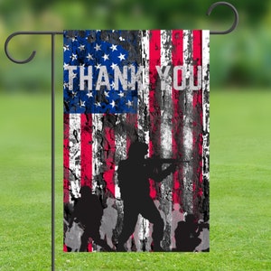 Memorial Day Garden Flag, Patriotic Garden Flag, Patriotic, Soldiers, Military Pride, Memorial Military Garden Flag, Military Memorial