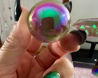 Mermaid Aura Quartz Sphere