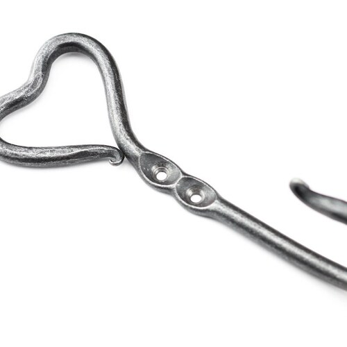 Hand Heart Hook Wrought Iron Metal Hook Small Hook Etsy