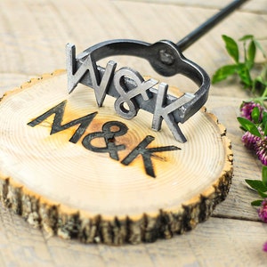 Custom Monogram Branding Iron | Hand Forged Wedding Gift Tool
