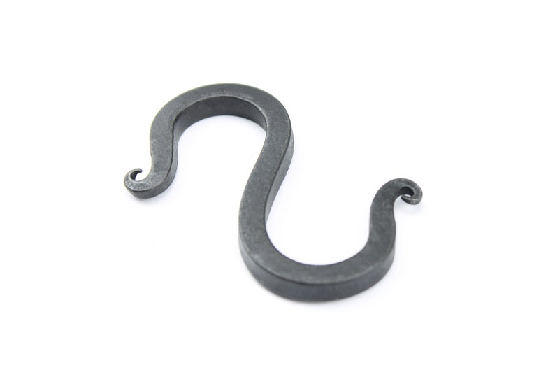 S Hook Square Twisted Hand Metal S Hook Blacksmith Etsy