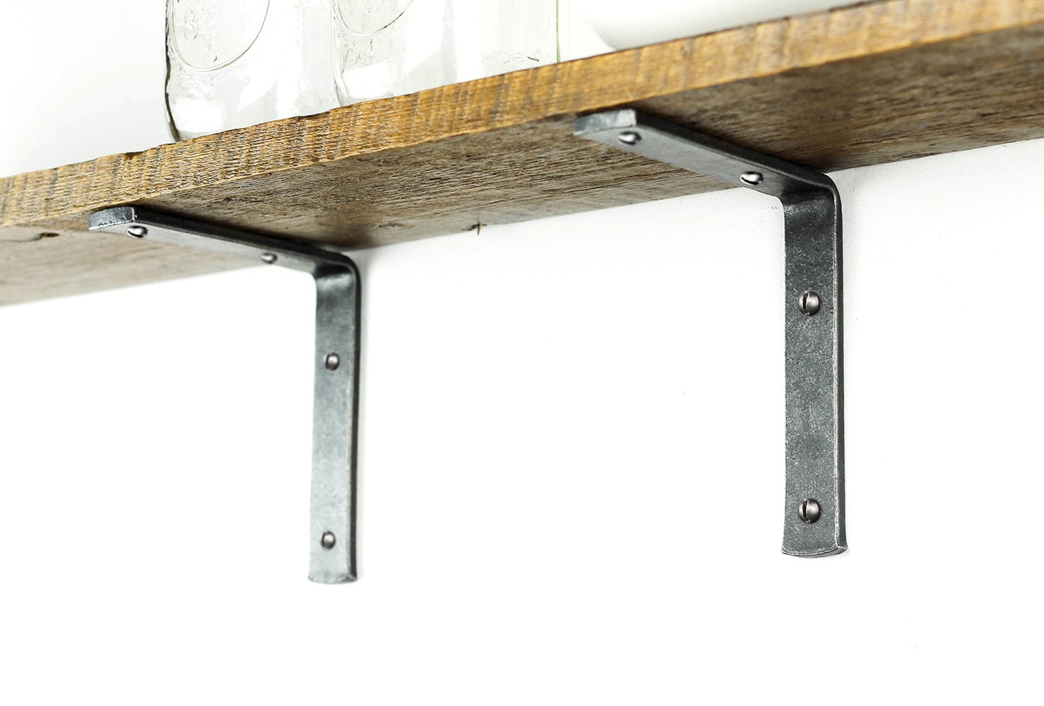 Steel Shelf Bracket Simple Heavy Duty Metal Shelf Etsy