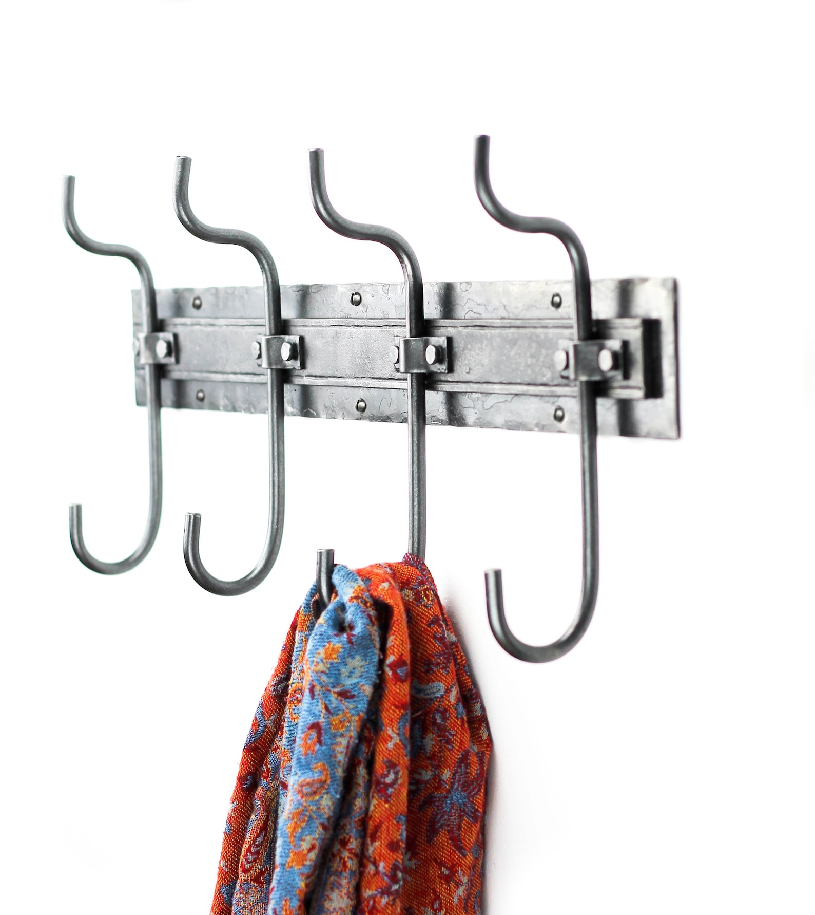 Double Hook Coat Rack 24 Decorative Coat Hanger Hand Etsy