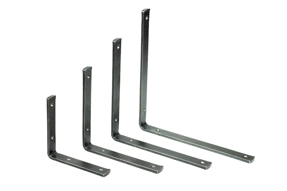 Steel Shelf Bracket Simple Heavy Duty Metal Shelf Etsy