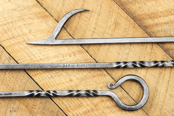 Personalized Fire Poker | Hand Forged Steel Fireplace Tool