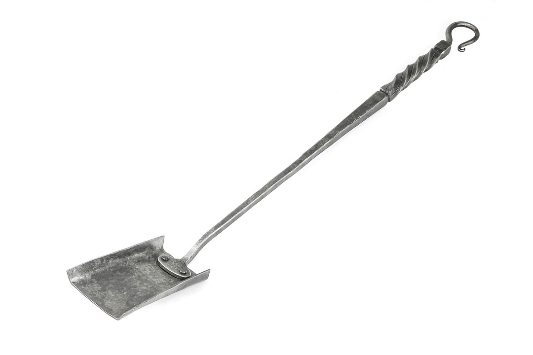 Hand Fireplace Shovel, Classic Style Hammered Metal Wood Stove