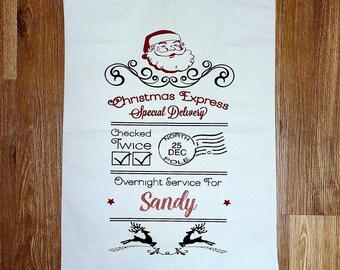 Personalized Santa Sacks, Santa Bag, Santa Delivery Bag, Christmas Gift, Santa Sack, Christmas Santa Bag