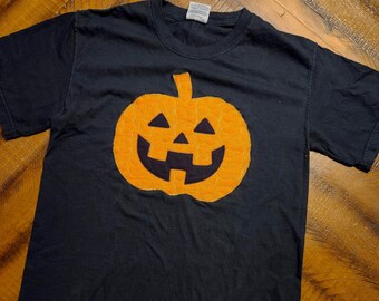 Halloween Pumpkin shirt, fall shirt, pumpkin applique, halloween shirt, pumpkin applique shirt, Halloween T-shirt