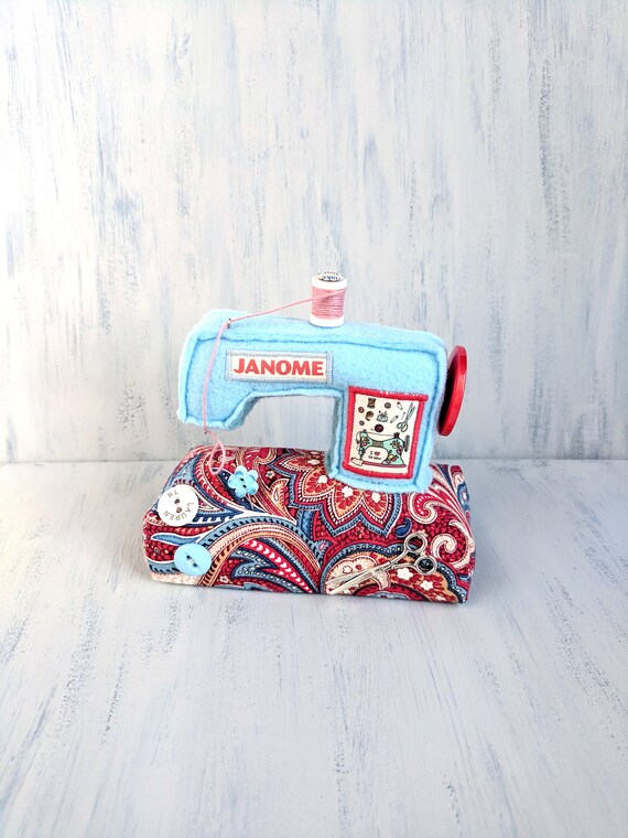 JANOME Brand Sewing machine Pincushion Handmade Miniature Etsy