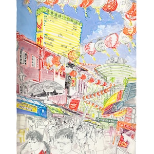 A4 ChinaTown Singapore limited edition digital print image 2