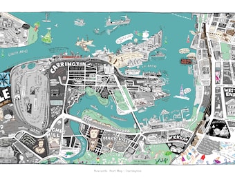 Carrington Suburb - Newcastle Port Map