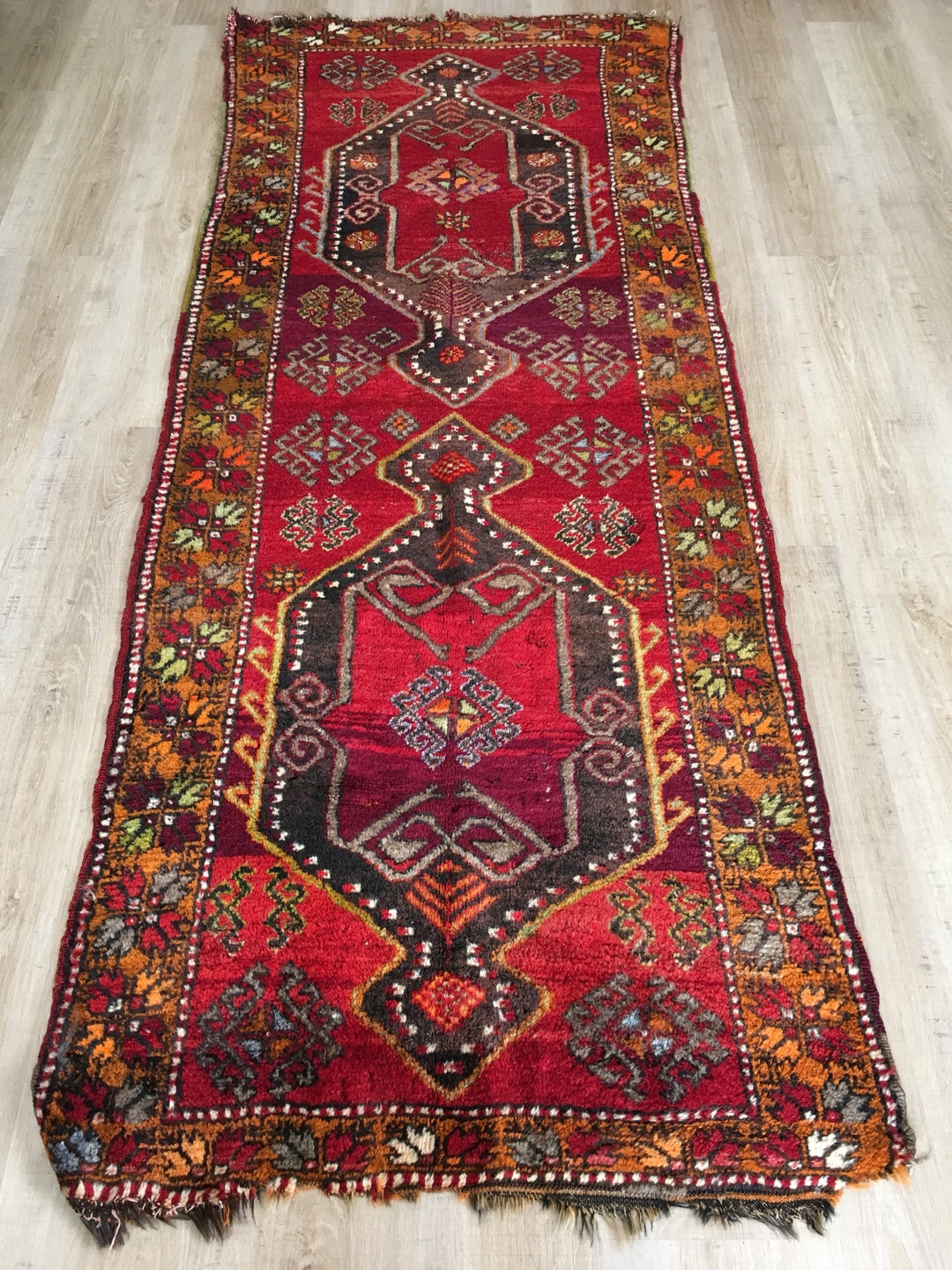 SL41 Oushak Turkish Runner 229 X 91cm / 7'6 X - Etsy