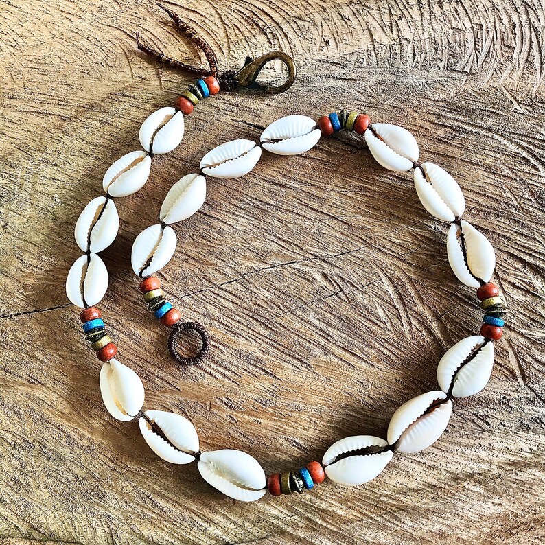 Shell necklace men women choker cowrie shell necklace Etsy France