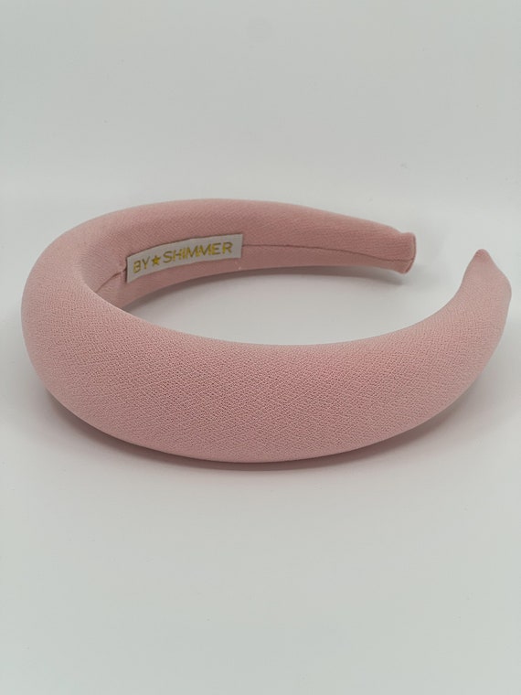 Blush Pink Luxury Padded Headband, BY SHIMMER Millinery 