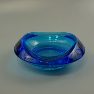 Vinatge glass bowl / glass ashtray / Sklo Union / Rudolf Jurnikl | CSSR | 60s