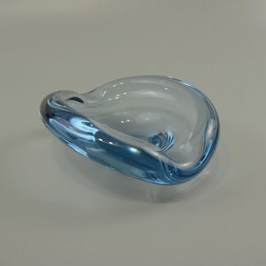 Vintage glass bowl / glass ashtray / Holmegaard / Per Lütken / 25735 | Denmark | 50s
