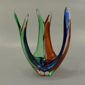 Vinatge centerpiece / glass bowl / Murano | 70s | Italy