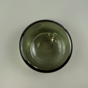 Vintage glass bowl / glass ashtray / smoked glass / Holmegaard / Per Lütken / 16137 | Denmark | 50s