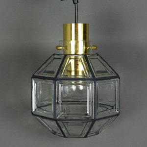 Mid Cenury Pendel Light, Lamp, Glashütte Limburg