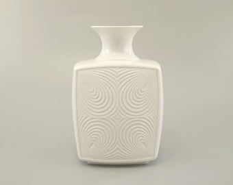 Vintage op-art porcelain vase / AK Kaiser / 64 | Germany | 70s