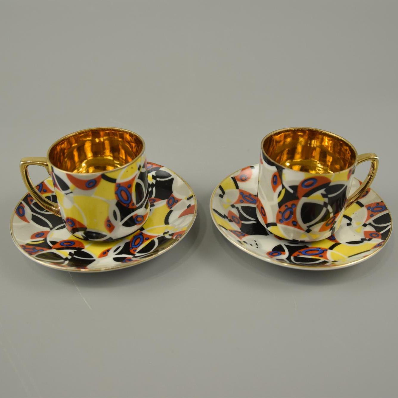 ヴィンテージ モカ カップ 2 個セット / エスプレッソ カップ