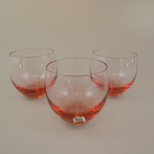 Small vintage glasses / drinking glasses / Culbuto (set of 3) / Moser | CSSR | 60s