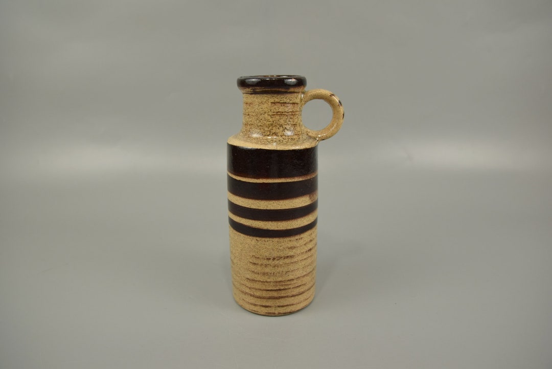Vase Scheurich West Germany 200-28 en céramique Fat Lava rouge