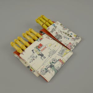 Vintage set of 6 + 3 knifes, butter knifes, fruit knifes / Mid Century | 50s