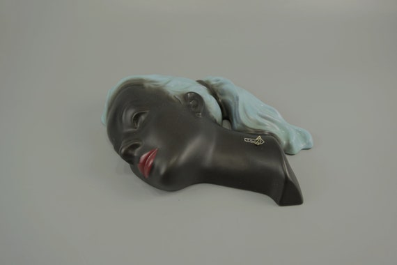 Vintage Wall Mask / Woman's Head / Cortendorf / 3408