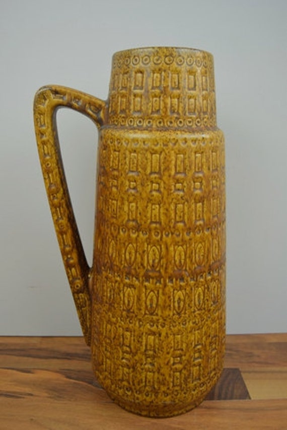 Vintage Floor Vase / Scheurich / Inka / 416 45 West Germany WGP 60s - Etsy