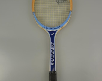 Raquette de Tennis Vintage / Snauwaert / Aigue-Marine / Belgique